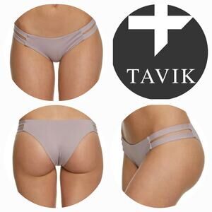 NWT Tavik Chloe Hipster Low Rise Bikini Swim‎ Bottom Sz. L [10] Deauville Mauve